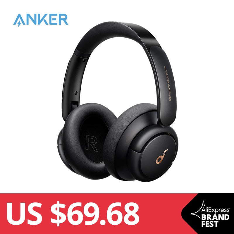 Soundcore by Anker Life Q30 Hybrid-Kopfhörer mit aktiver Geräuschunterdrückung, mehreren Modi, Hi-Res-Sound, 40 Stunden Spielzeit