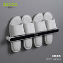ECOCO Wall-mounted Bathroom Slipper Organizer Storage Rack Does Not Take Up Space Slippers Rack for Bathroom Accessories