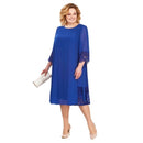 Fast Shipping Mother of The Bride Dresses 2021 Chiffon Plus Size Long Sleeve Wedding Party Gown robe de soirée de mariage платье