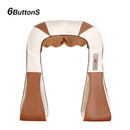 U Shape Electrical Shiatsu Body Shoulder Neck Massager Back Infrared 4D Kneading Massage Shawl Car Home Best Gift HealthCare