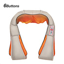 U Shape Electrical Shiatsu Body Shoulder Neck Massager Back Infrared 4D Kneading Massage Shawl Car Home Best Gift HealthCare