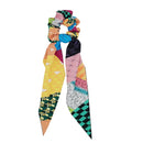 Anime Demon Slayer Cosplay Hair Ring Ribbon Nezuko Zenitsu Tanjirou Fashion Scrunchies Hair Accessories Girl Costume Props