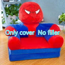 Nur Bezug KEINE Füllung Cartoon Crown Seat Puff Skin Cover für Kleinkind Kinder Sofa Folding Baby Kids Beste Geschenke