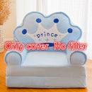 Nur Bezug KEINE Füllung Cartoon Crown Seat Puff Skin Cover für Kleinkind Kinder Sofa Folding Baby Kids Beste Geschenke