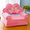 Nur Bezug KEINE Füllung Cartoon Crown Seat Puff Skin Cover für Kleinkind Kinder Sofa Folding Baby Kids Beste Geschenke