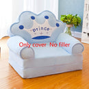 Nur Bezug KEINE Füllung Cartoon Crown Seat Puff Skin Cover für Kleinkind Kinder Sofa Folding Baby Kids Beste Geschenke