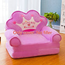 Nur Bezug KEINE Füllung Cartoon Crown Seat Puff Skin Cover für Kleinkind Kinder Sofa Folding Baby Kids Beste Geschenke