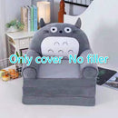 3 layers  Only Cover NO Filling Baby Kids Sofa Fashion Cartoon Crown Seat Child Chair Toddler Children Cover for Sofa Folding