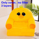3 layers  Only Cover NO Filling Baby Kids Sofa Fashion Cartoon Crown Seat Child Chair Toddler Children Cover for Sofa Folding