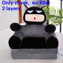 3 layers  Only Cover NO Filling Baby Kids Sofa Fashion Cartoon Crown Seat Child Chair Toddler Children Cover for Sofa Folding