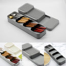 YOMDID Cutlery Storage Tray Knife Holder Tableware Organizer Spoon Fork Storage Box Plastic Container plateau Knife Block Holder