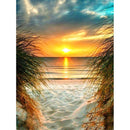 5D DIY diamante pintura paisaje atardecer mar Kit taladro completo bordado paisaje mosaico arte imagen de diamantes de imitación decoración del hogar regalo