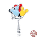 Gran oferta, 100% Plata de Ley 925 auténtica, abalorio de globo Ariel compatible con pulsera Pandora Original, fabricación de joyería DIY de moda para mujer