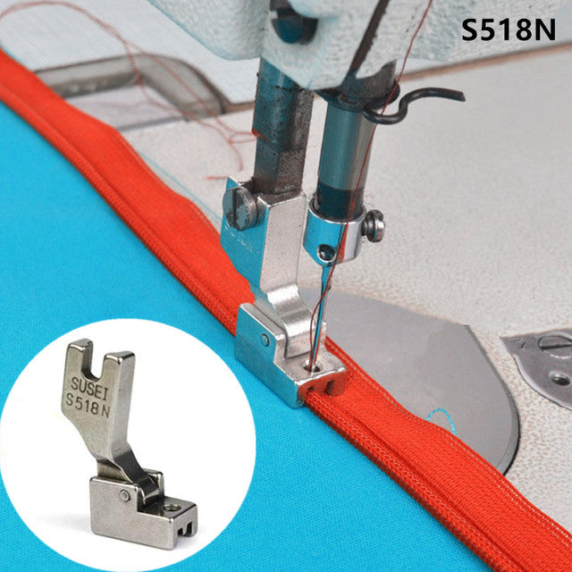 Prensatelas para máquina de coser Industrial flatcar 0,3 prensatelas con cremallera