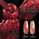 UR SUGAR Funkelnder Gel-Nagellack, reflektierender Glitzer-Nagellack, halbpermanenter Nagelkunstlack für Maniküre, benötigt einen Basis-Decklack