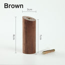 Natural Wood Clothes Hanger Wall Mounted Coat Hook Decorative Key Holder Hat Scarf Handbag Storage Hanger Bathroom Rack