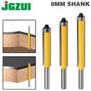 1pc 8mm Shank 2" Flush Trim Router Bit with Bearing for Wood Tungsten Carbide Milling Cutter for Wood woodworking tools