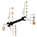 KeePang E3D V6 Nozzle Mini Spanner M2 M2.5 M3 M4 Screw Nut Hexagonal Cross Wrench Sleeve socket Maintenance Model Car Wheel Tool
