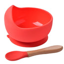 1Set Silicone Baby Feeding Bowl Tableware for Kids Waterproof Suction Bowl With Spoon Children's Dishes Kitchenware Baby Stuff