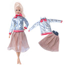Vestido de Barbies elegante a la moda + 1 zapatos ropa Casual para ropa de Barbie de 11,8 pulgadas Accesorios zapatos, juguetes para niñas, regalo de cumpleaños