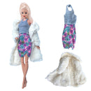 Vestido de Barbies elegante a la moda + 1 zapatos ropa Casual para ropa de Barbie de 11,8 pulgadas Accesorios zapatos, juguetes para niñas, regalo de cumpleaños