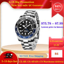 Diseño PAGANI, nuevo reloj de pulsera mecánico de lujo para hombre, reloj GMT de acero inoxidable, relojes de marca superior de cristal de zafiro para hombre, reloj para hombre