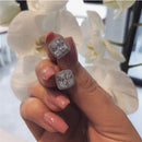 2021 nueva llegada moda lujo 925 plata esterlina rosa CZ gota Stud pendiente para mujeres regalo del Día de San Valentín Z5