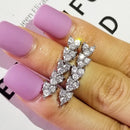 2021 nueva llegada moda lujo 925 plata esterlina rosa CZ gota Stud pendiente para mujeres regalo del Día de San Valentín Z5