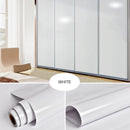Pearl White DIY Decorative Film PVC Self Adhesive Wall Paper Furniture Renovation Stickers Kitchen Cabinet Waterproof Wallpaper