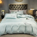 Pure White Bedding Set King Size Bedroom Simple And Refined Home Textile Comfort Bed Linen Bed Sheet Set 220X240CM 4PCS