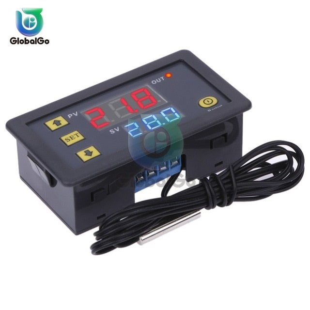 12V 24V 220V AC Digital LED Temperature Controller W3230 W3231 For Incubator Cooling Heating Switch Thermostat NTC Sensor
