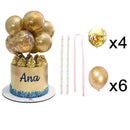 10 Stück 5-Zoll-Metallballon-Kuchenaufsatz Wolkenform Konfetti-Luftballons für Geburtstags-Babyparty-Hochzeitsfest-Dekor-Haushaltswaren