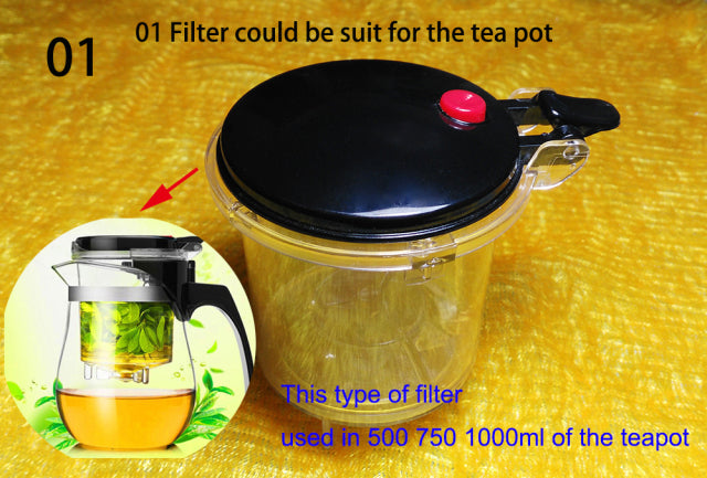 Hochwertige hitzebeständige Teekanne aus Glas, chinesisches Kung-Fu-Teeset, Puer-Wasserkocher, Kaffeeglasmacher, praktische Teekanne für das Büro