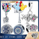 Gran oferta, 100% Plata de Ley 925 auténtica, abalorio de globo Ariel compatible con pulsera Pandora Original, fabricación de joyería DIY de moda para mujer