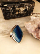 Dr Stone Natural Stone Women 'S Agate Stone adjustable Ring AHL35