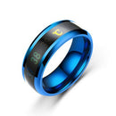Fashion New Intelligent Temperature Sensing Couple ECG Display Temperature Ring Wholesale Stainless Steel Ring Men Women