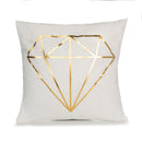 Gold Black Christmas Pillow Cover Living Room Decorative Pillowcases Cushion Couch Plaid Chair Cushion Home Cover 45*45 Cm