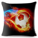 45*45cm Pillow Cover Cartoon Football Print Square Cushion Cover Linen Throw Pillows Cases Sofa Home Decor Cushion Covers