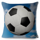 45*45cm Pillow Cover Cartoon Football Print Square Cushion Cover Linen Throw Pillows Cases Sofa Home Decor Cushion Covers