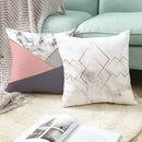 Brief Marble Geometric Cushion Cover Sofa Home Decor Living Room Pillow 45*45 Pillowcase Polyester Throw Home Decor Pillowcover