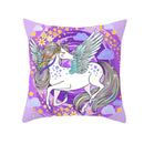Home Cushion Cover Purple Unicorn Peach Cushion Cover 45x45cm Pillowcase Sofa Cushion Throw Decor Home Covers Pillows