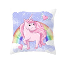 Home Cushion Cover Purple Unicorn Peach Cushion Cover 45x45cm Pillowcase Sofa Cushion Throw Decor Home Covers Pillows