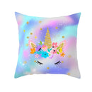 Home Cushion Cover Purple Unicorn Peach Cushion Cover 45x45cm Pillowcase Sofa Cushion Throw Decor Home Covers Pillows