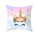 Home Cushion Cover Purple Unicorn Peach Cushion Cover 45x45cm Pillowcase Sofa Cushion Throw Decor Home Covers Pillows