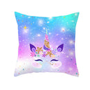 Home Cushion Cover Purple Unicorn Peach Cushion Cover 45x45cm Pillowcase Sofa Cushion Throw Decor Home Covers Pillows