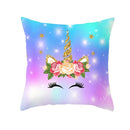 Home Cushion Cover Purple Unicorn Peach Cushion Cover 45x45cm Pillowcase Sofa Cushion Throw Decor Home Covers Pillows