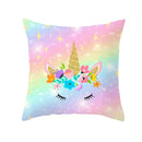 Home Cushion Cover Purple Unicorn Peach Cushion Cover 45x45cm Pillowcase Sofa Cushion Throw Decor Home Covers Pillows