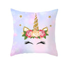 Home Cushion Cover Purple Unicorn Peach Cushion Cover 45x45cm Pillowcase Sofa Cushion Throw Decor Home Covers Pillows