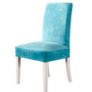 Crystal Velvet Chair Cover High-end Fabric Hotel Living Room Wedding Banquet Cushion Cover Universal Size Elastic Chair Cover