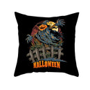 Pumpkin Pillow Case Bat Ghost Horror Halloween Party Pillow Cover 45*45 Home Decor Square Dark Cushion Cover Home Throw Pillows